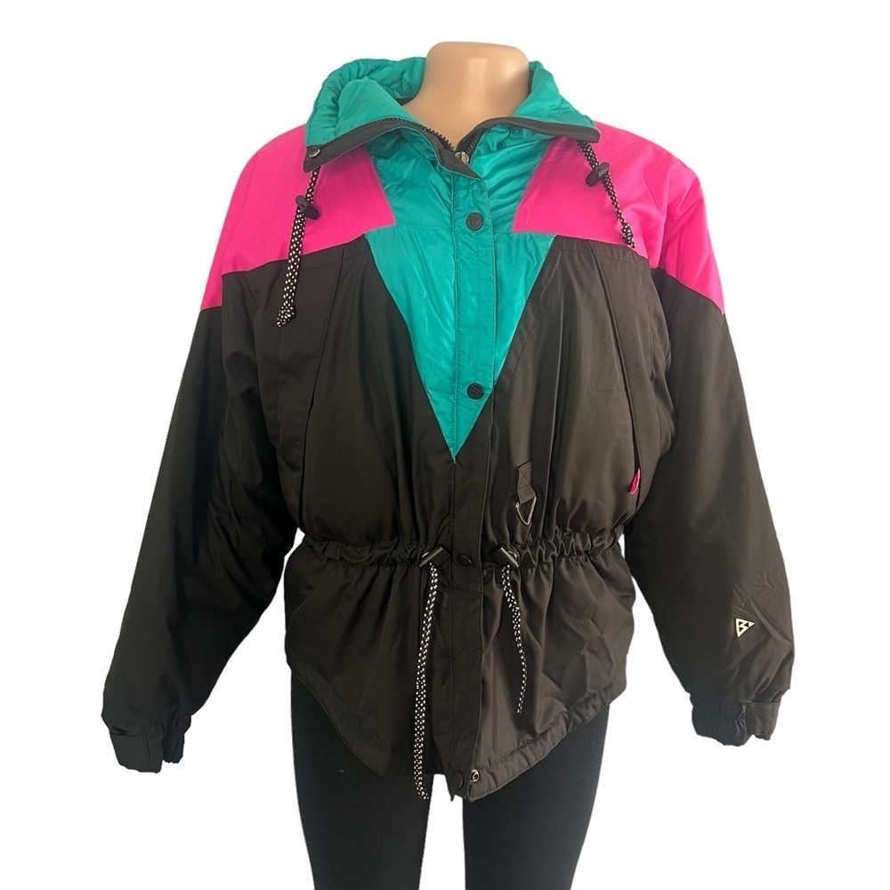 Women's Pink and Teal Ski Jacket